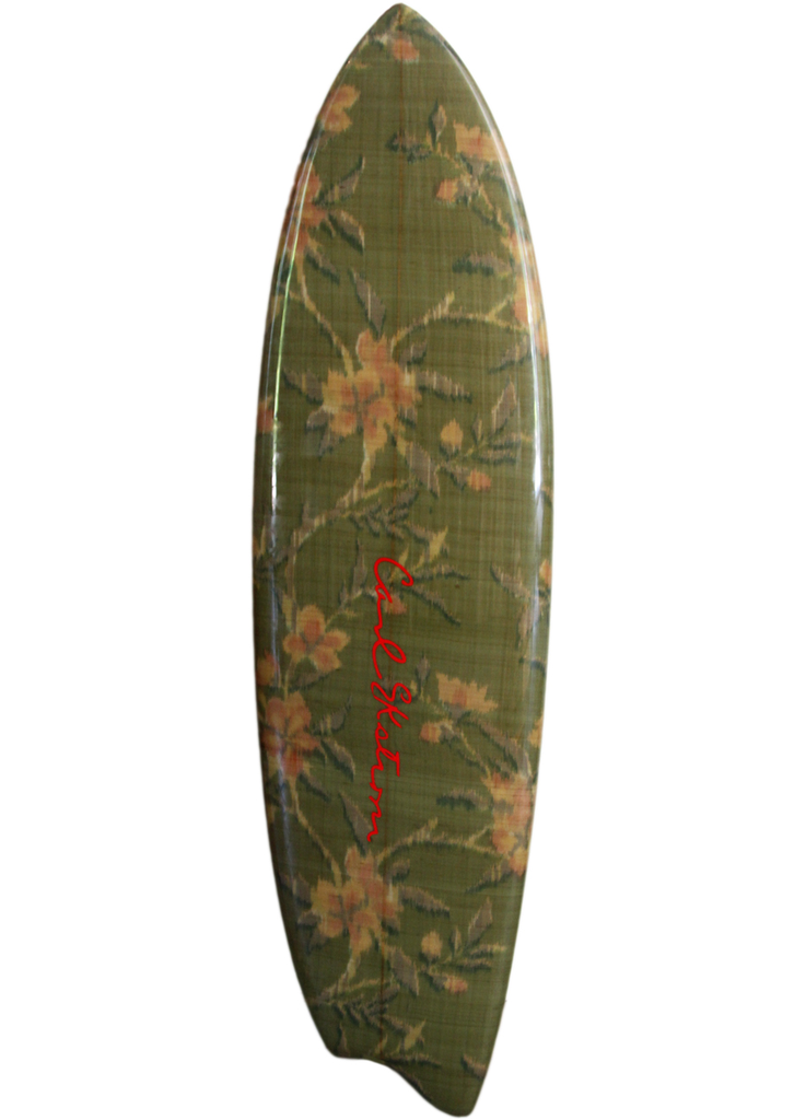 Carl Ekstrom Custom Surfboard using Larsen Fabrics!
