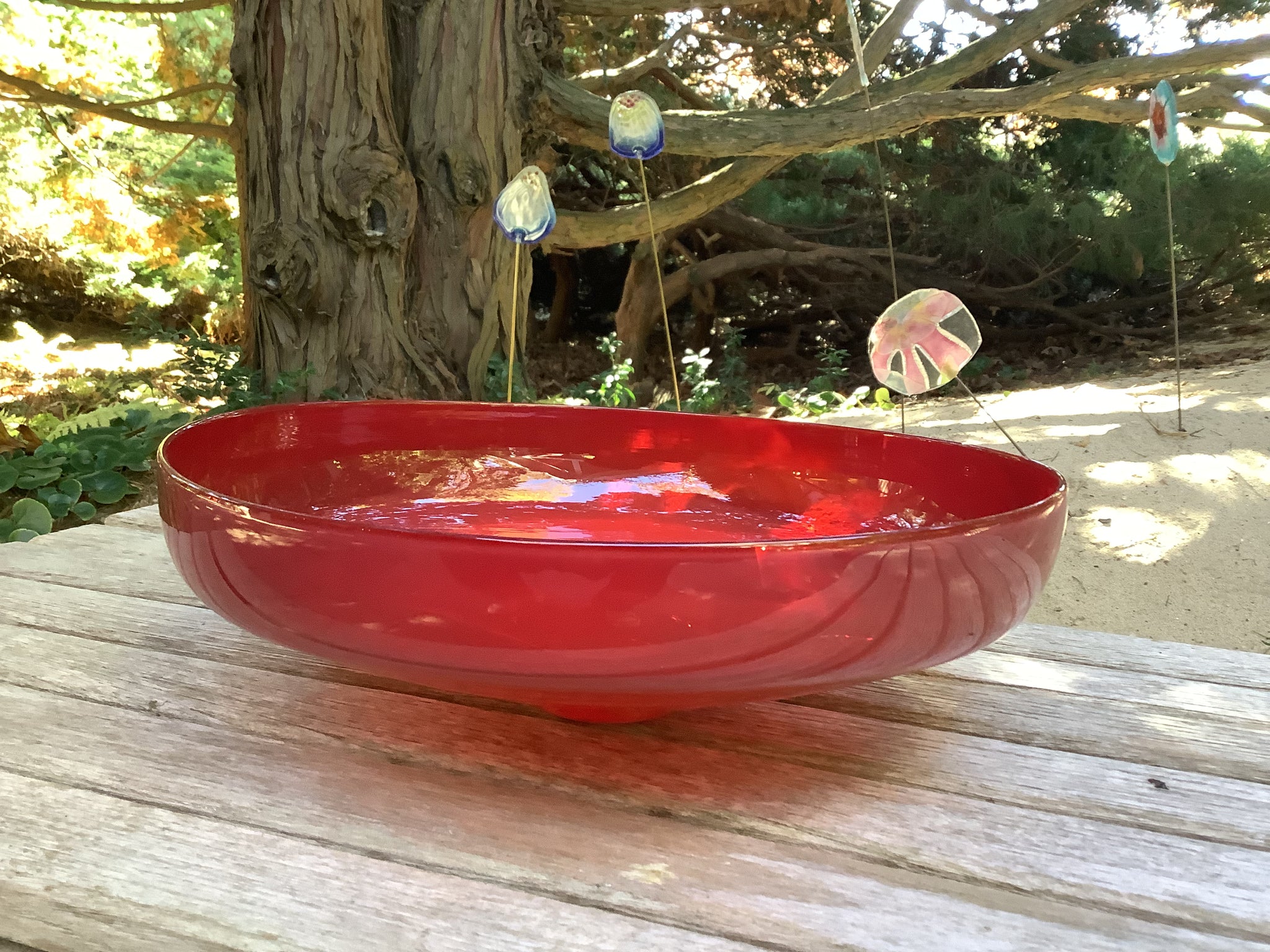 Hokanson Dix Red Landscape Bowl