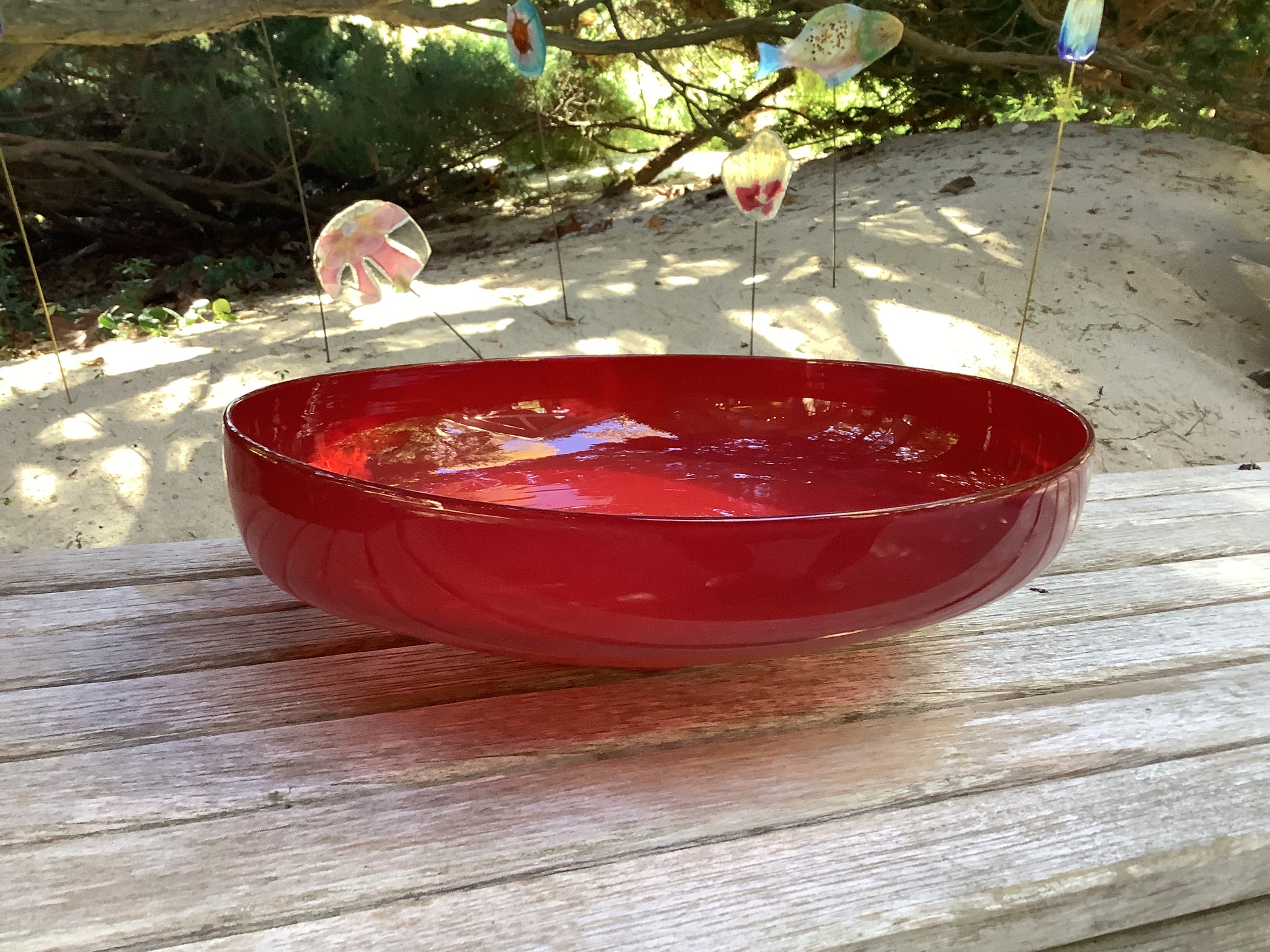 Hokanson Dix Red Landscape Bowl