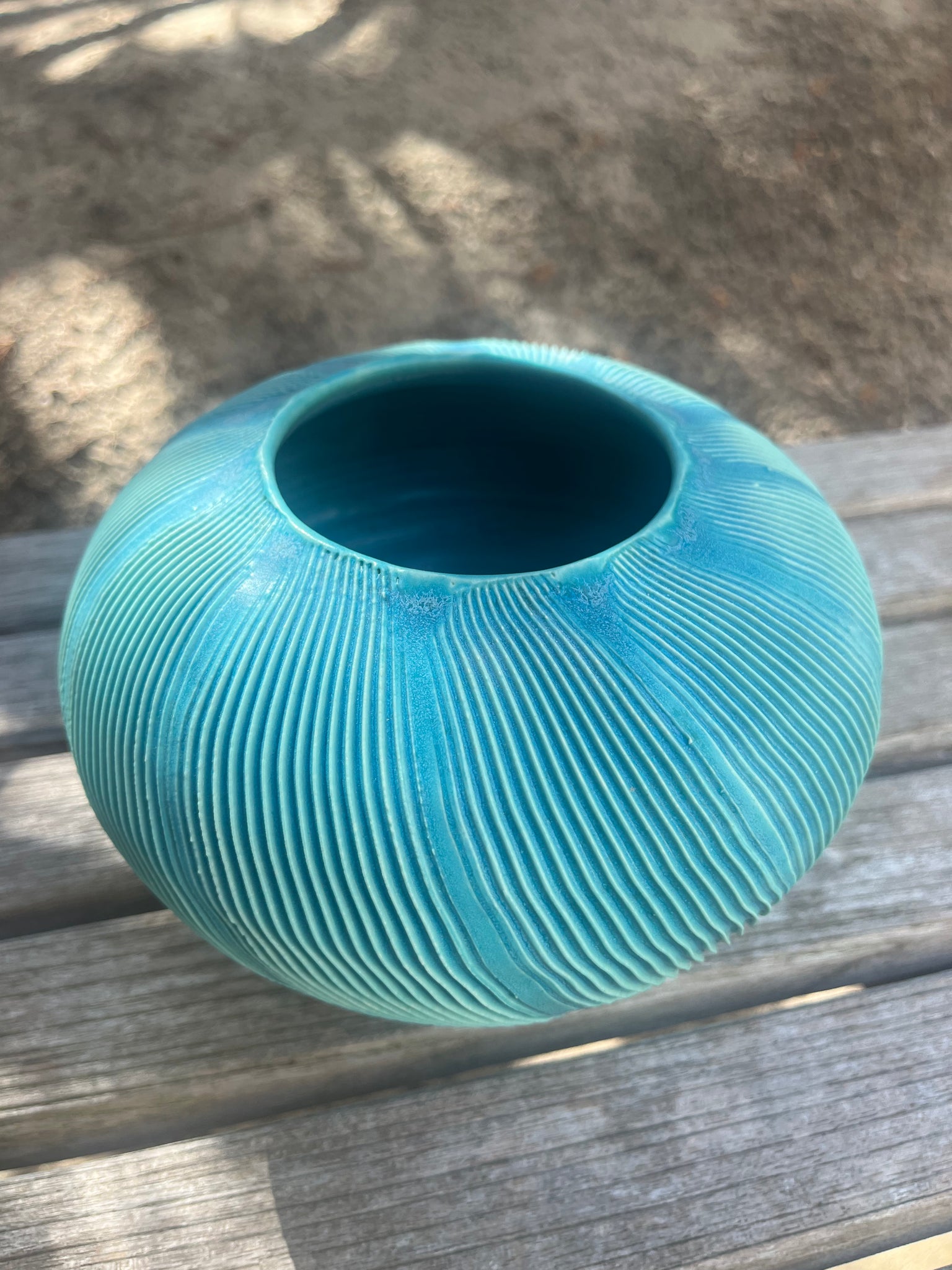 Mary Jaffe Turquoise Vase