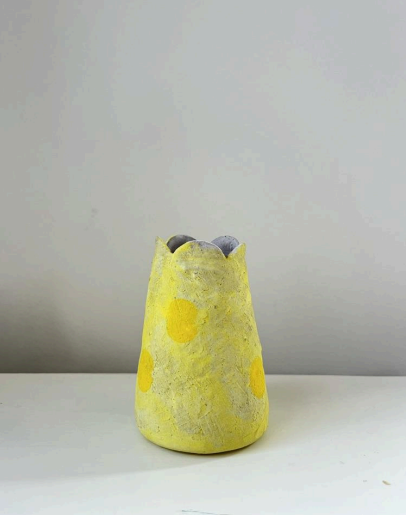 Liadain Smith Yellow Mini Bud Vase 2