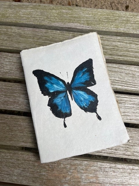 Handmade Paper Butterfly Notebook