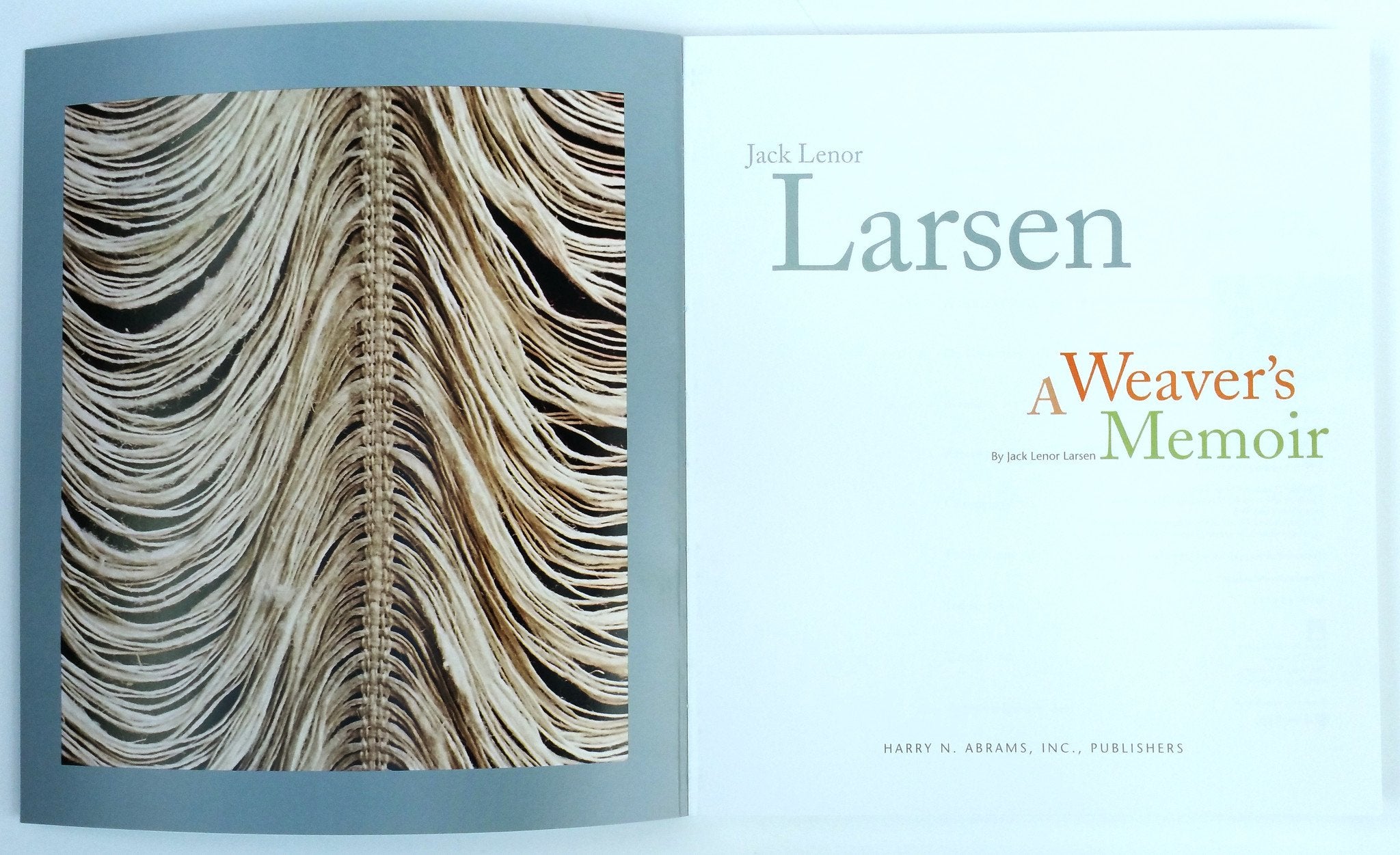 A Weaver's Memoir BY Jack Lenor Larsen