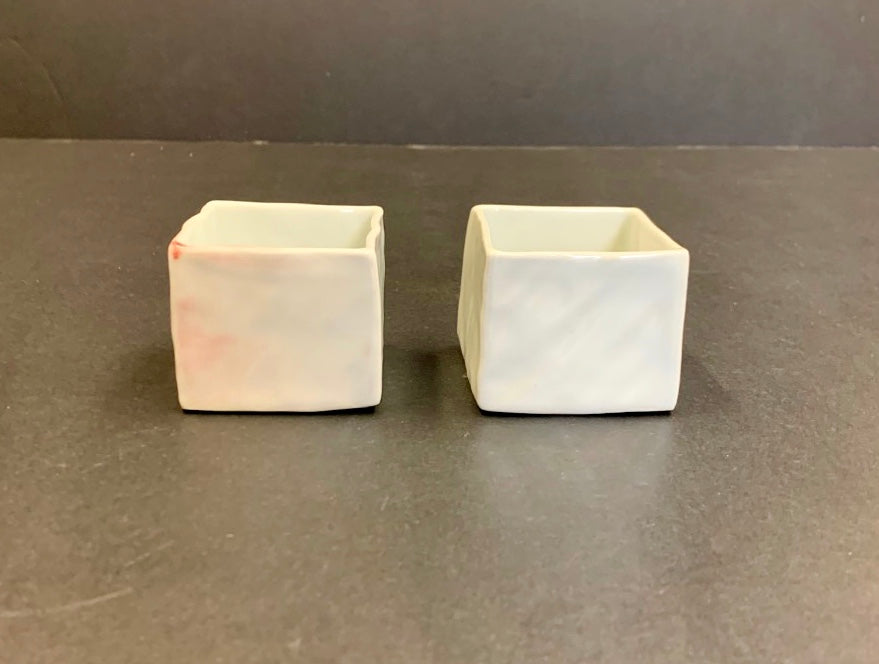 Pyramid and Square Sake Cups