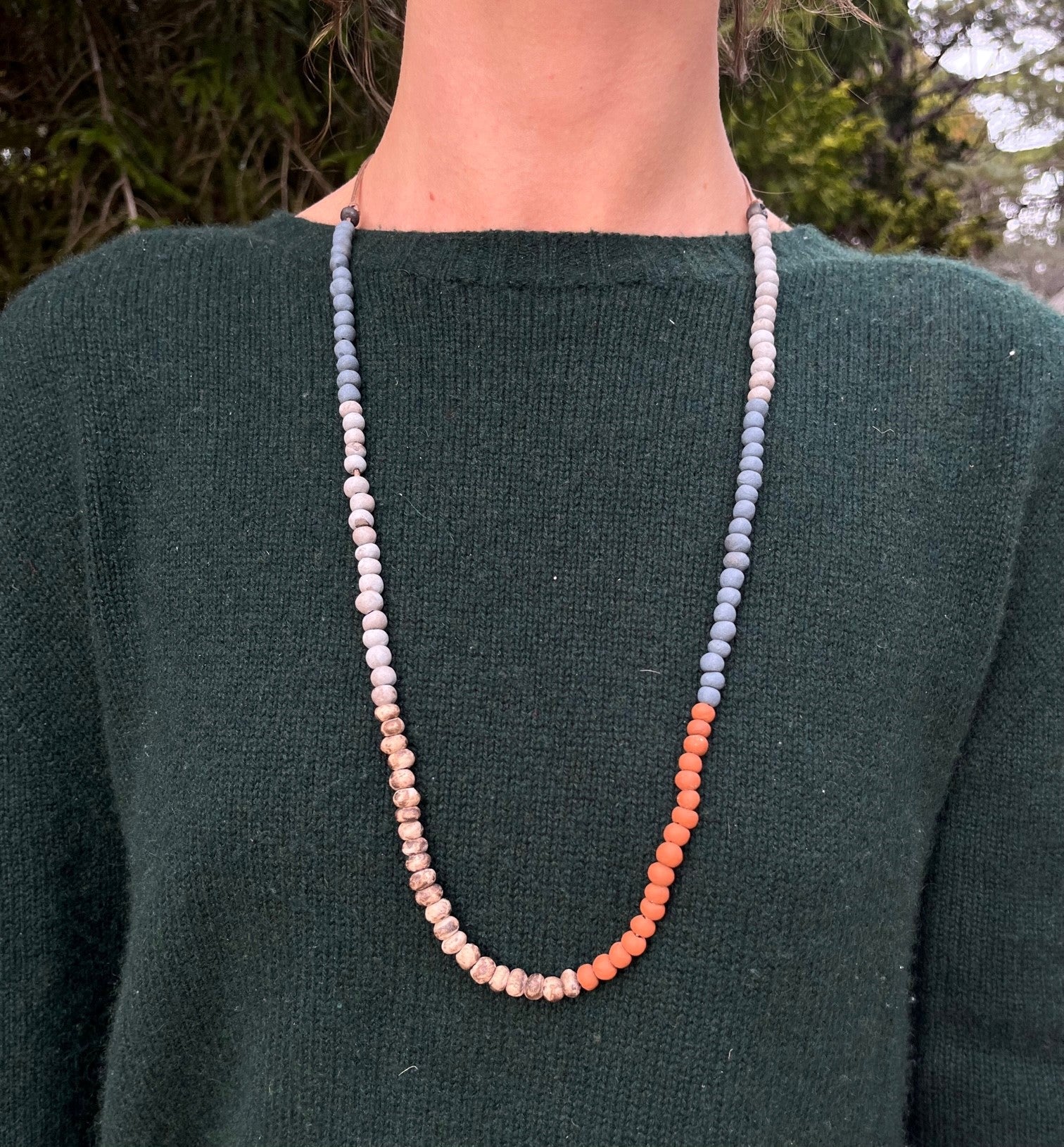 Ceramic Small Bead Necklace LongHouse Reserve ceramic-small-bead-necklace-longhouse-reserve