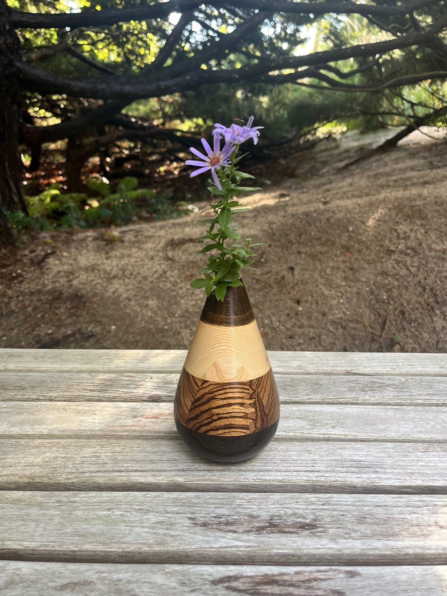 Hand Made Wooden Vase